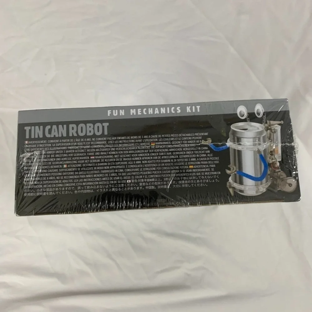 Tin Can Robot Kit Green Science 4M FUN Mechanics Kit New Sealed Box